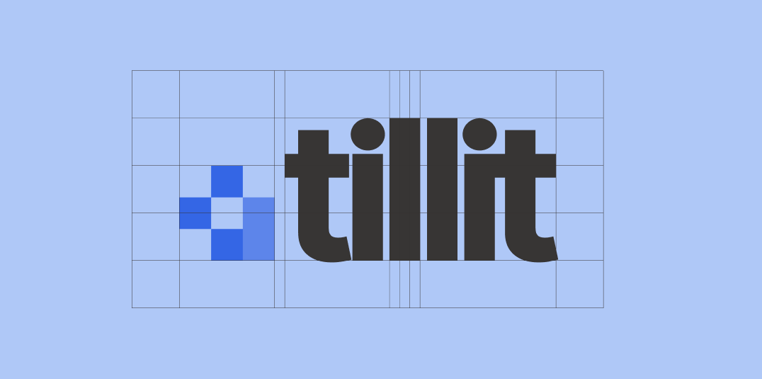 logotype in grid