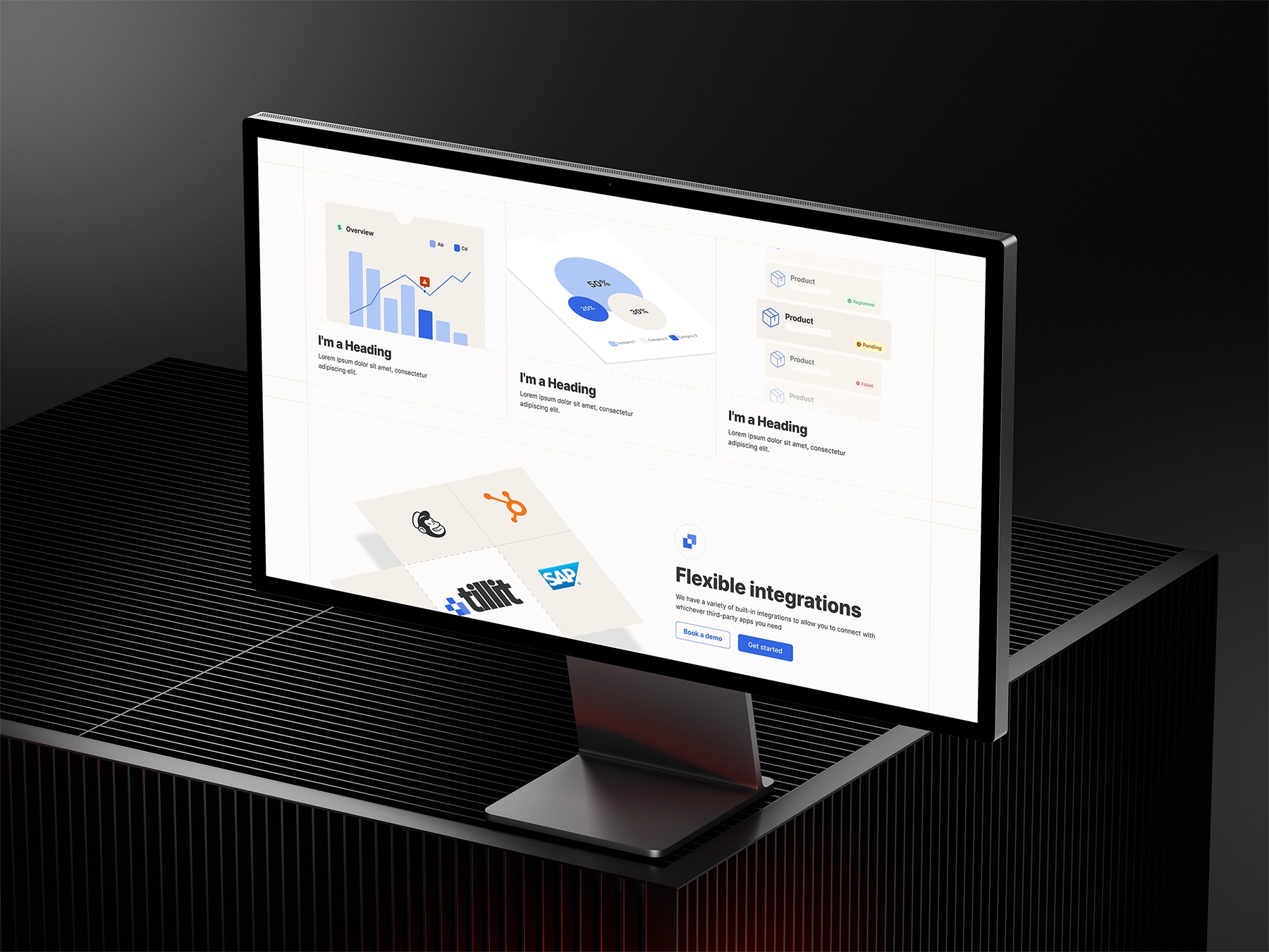 desktop mockup for Tillit
