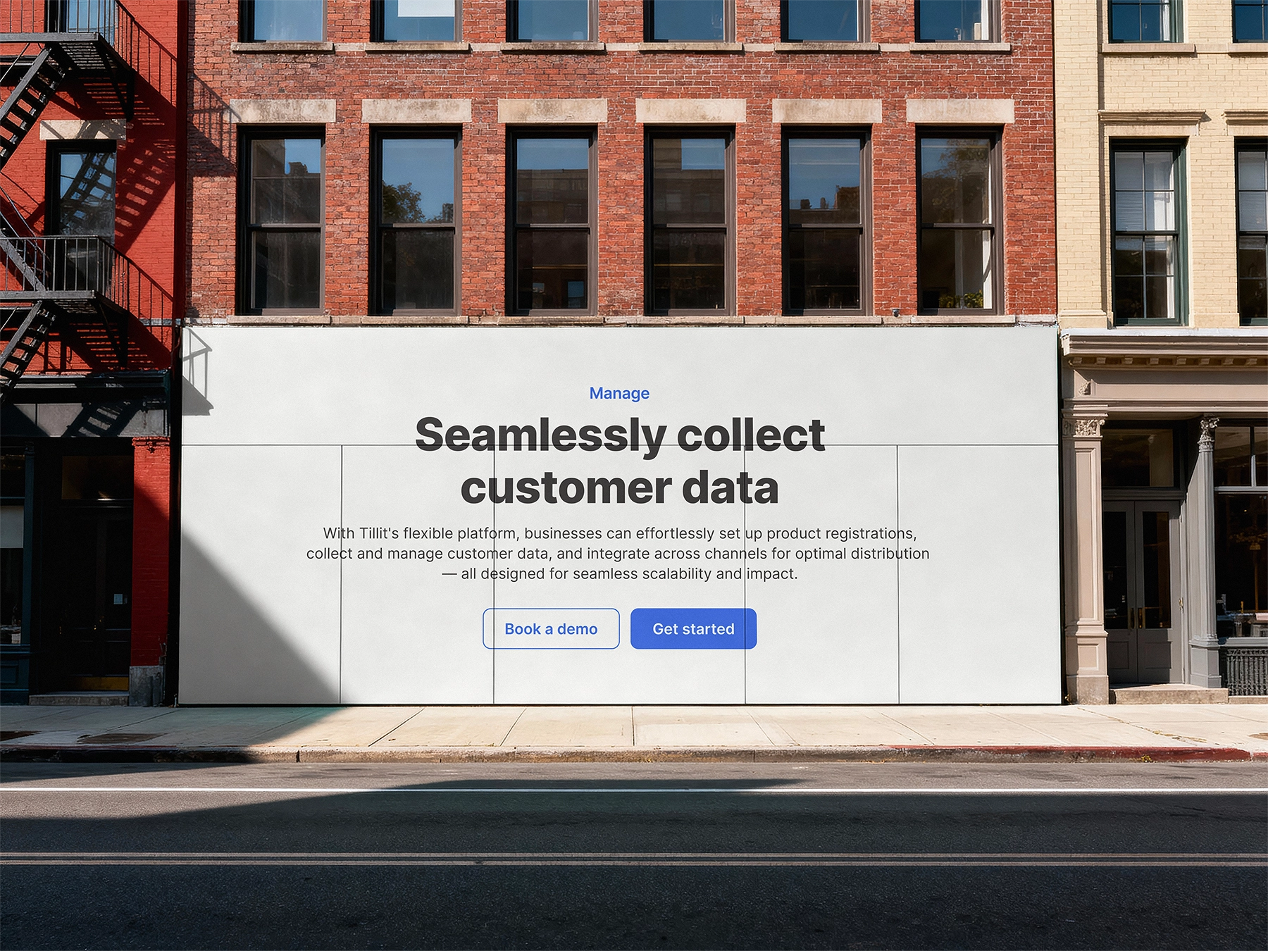 Billboard mockup for Tillit